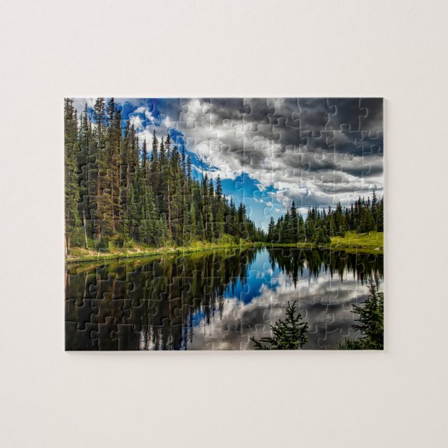 COLORADO LAKE LANDSCAPE JIGSAW PUZZLE (Horizontal)