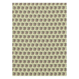 Colorado Lark Bunting Bird Surrounded Claret Cup Tablecloth