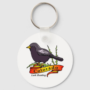 Colorado Lark Bunting Key Ring