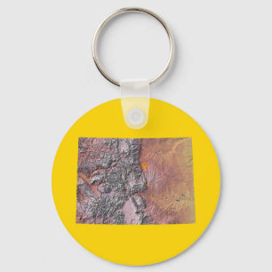 Colorado Map Keychain