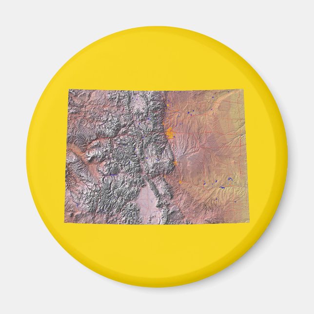 Colorado Map Magnet (Front)