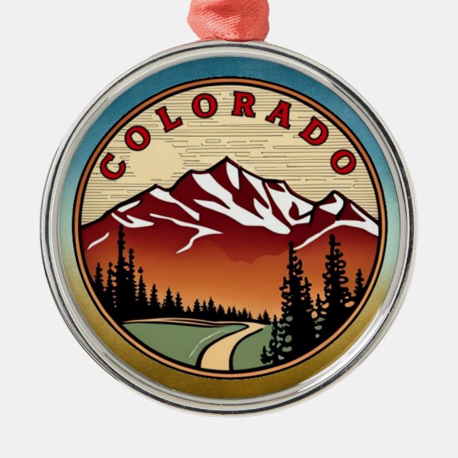 Colorado  metal ornament (Front)
