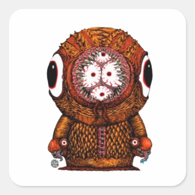 Colorado Monster Square Sticker (Front)