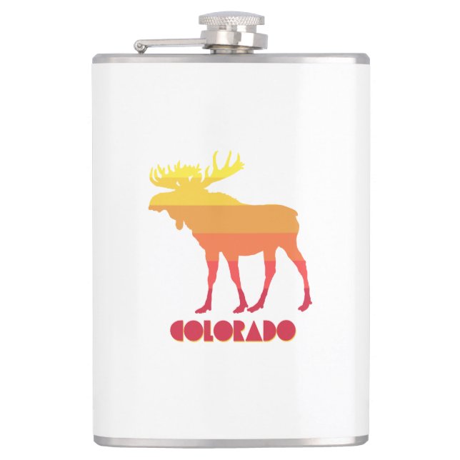 Colorado Moose Hip Flask (Front)