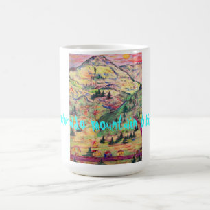 colorado mountain biking coffee mug