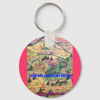 colorado mountain biking key ring