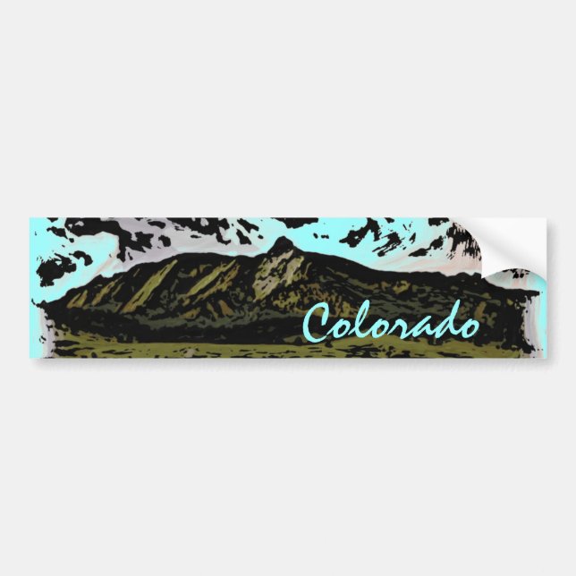 Colorado mountain bumpersticker bumper sticker (Front)