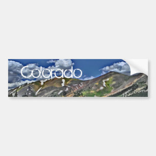 Colorado mountain bumpersticker bumper sticker
