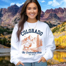 Colorado Mountain Deer Sweatshirt | Nature Lover 