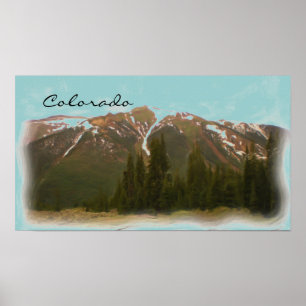 Colorado mountain poster