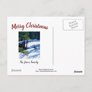 Colorado Mountain Snow Christmas Card