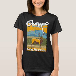 Colorado Mountain State Rocky Mountains Tee Skiing