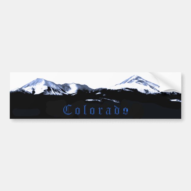 Colorado Mountain Top I Bumper Sticker (Front)