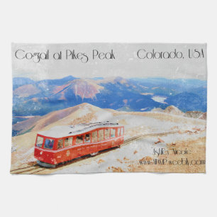 Colorado Mountains dish towel