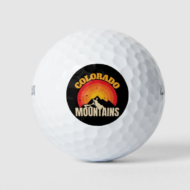 Colorado Mountains Golf Balls (Front)