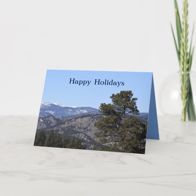 Colorado Mountains Holiday Card (Front)