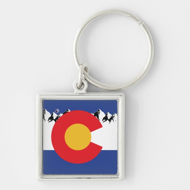 Colorado Mountains Key Ring (Front)