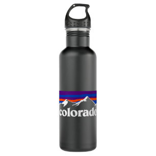 Colorado Mountains Outdoor Flag Design  710 Ml Water Bottle
