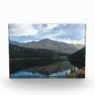 Colorado Mountains Photography Blue Sky Lake Photo Block