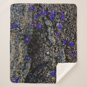 Colorado Mountains Sherpa Blanket