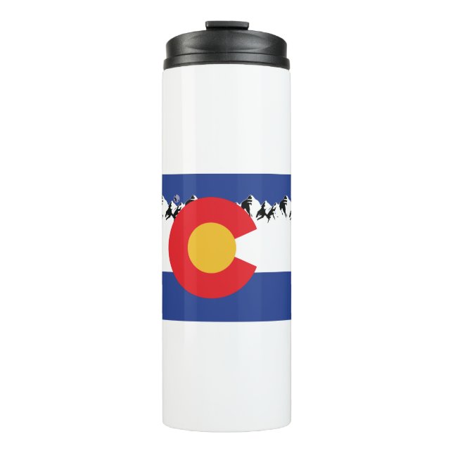 Colorado Mountains Thermal Tumbler (Front)