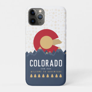 Colorado Mountains Vintage Co Flag Souvenirs Case-Mate iPhone Case