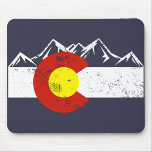 Colorado Mountains Vintage Mouse Pad