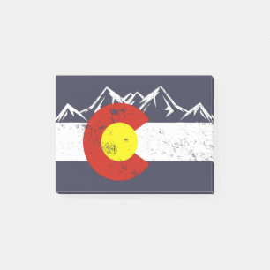 Colorado Mountains Vintage Post-it Notes