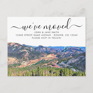 Colorado Moving Announcement Postcard