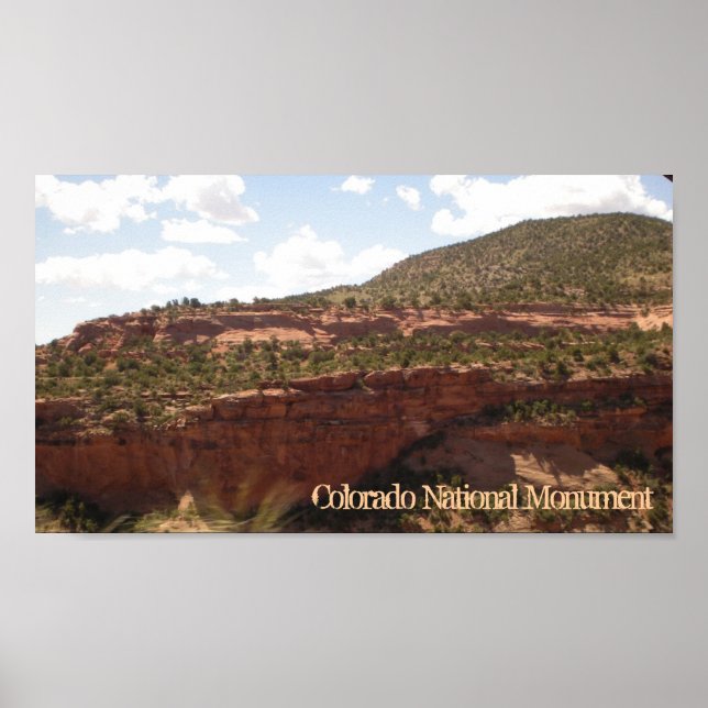 Colorado National Monument scenic canyon poster (Front)