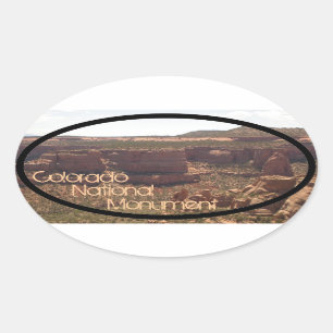 Colorado National Monument scenic oval sticker