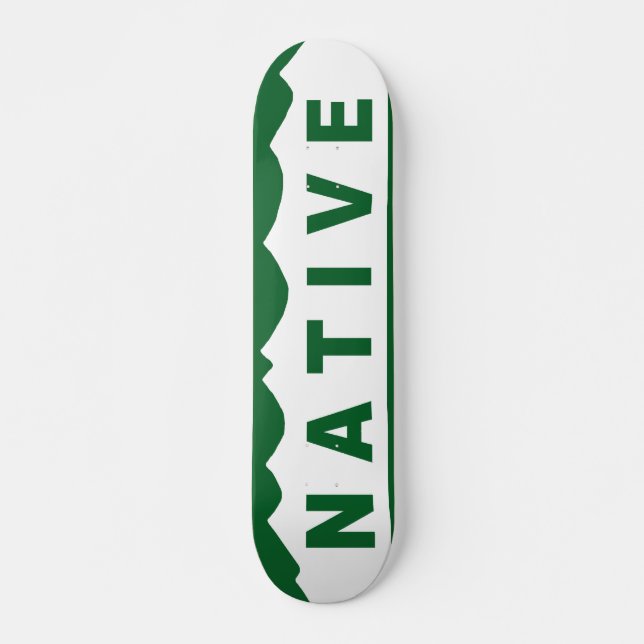 Colorado Native Mountains Skateboard Deck (Front)