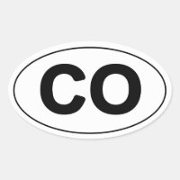 Colorado Oval Sticker