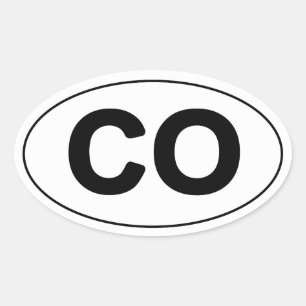 Colorado Oval Sticker