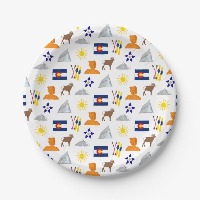 Colorado Paper Plate (Front)
