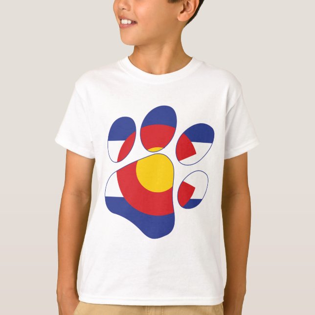 Colorado Paw Prints T-Shirt (Front)