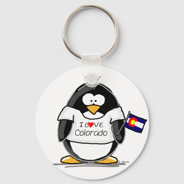 Colorado Penguin Key Ring (Front)