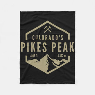 Colorado Pikes Peak Fleece Blanket