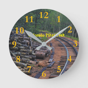 Colorado Pikes Peak Round Clock