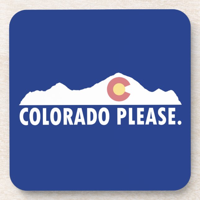 Colorado Please Coaster (Front)