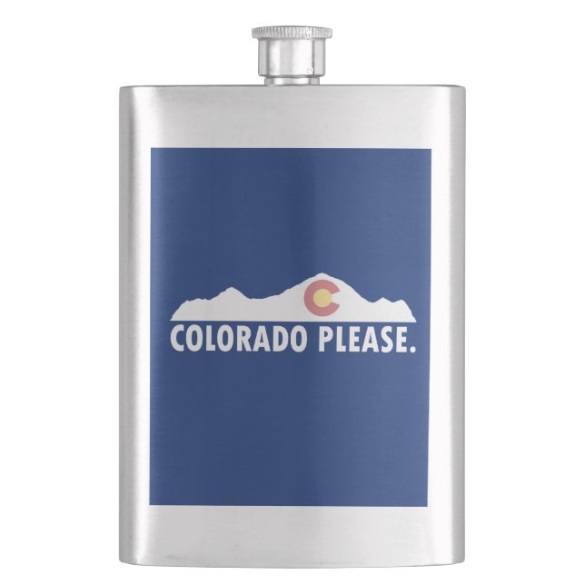 Colorado Please Hip Flask (Front)