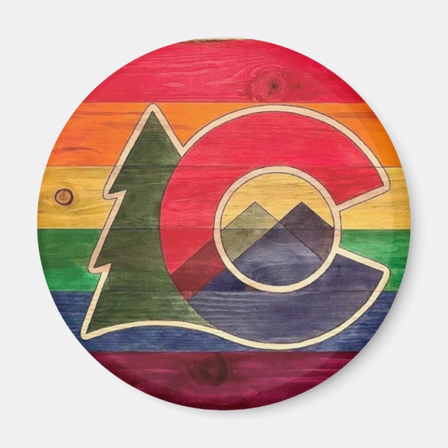 Colorado Pride Magnet (Front)