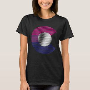 Colorado Pride State C Bisexual Flag T-Shirt