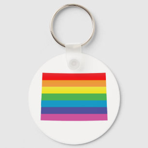 colorado pride. striped. key ring