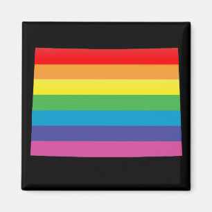 colorado pride. striped. magnet