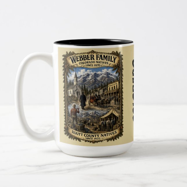 COLORADO PROUD Two-Tone COFFEE MUG (Left)