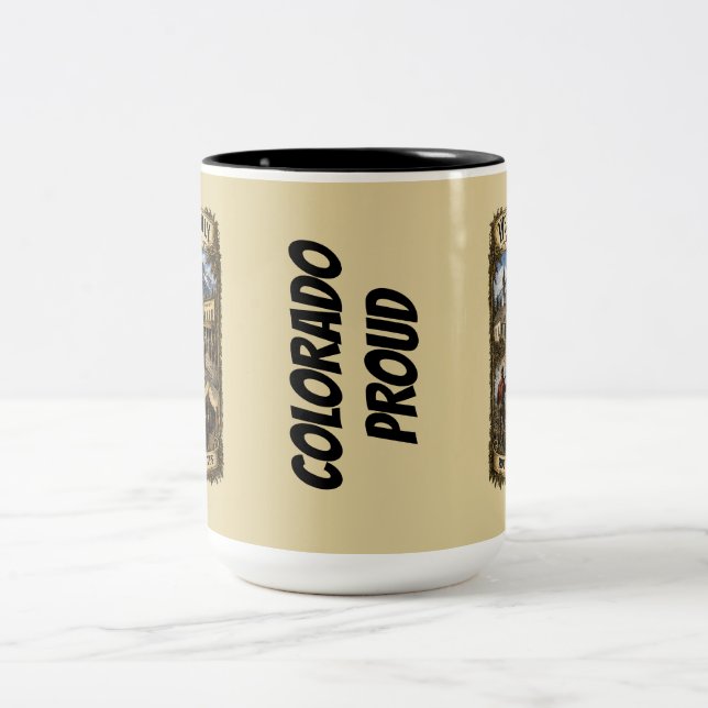 COLORADO PROUD Two-Tone COFFEE MUG (Center)