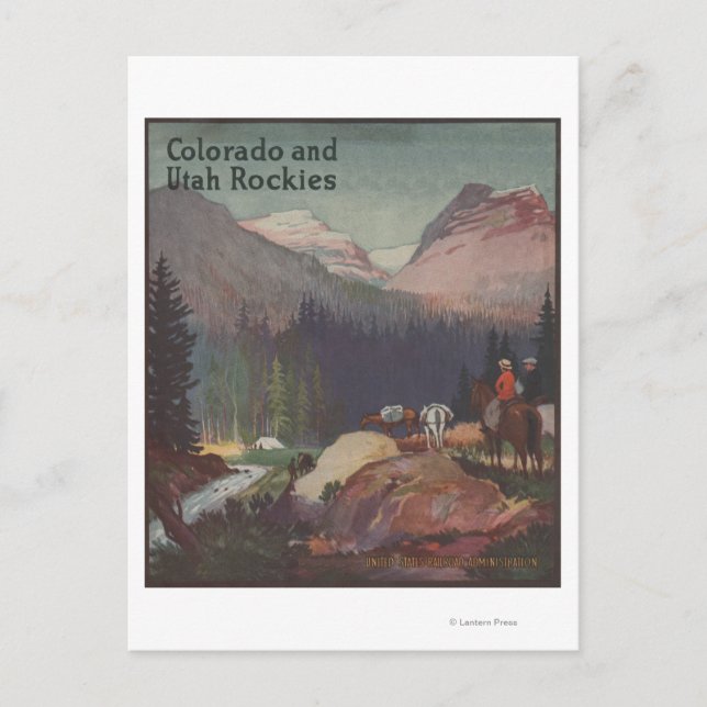 Colorado Railroad Promotional Poster Postcard (Front)