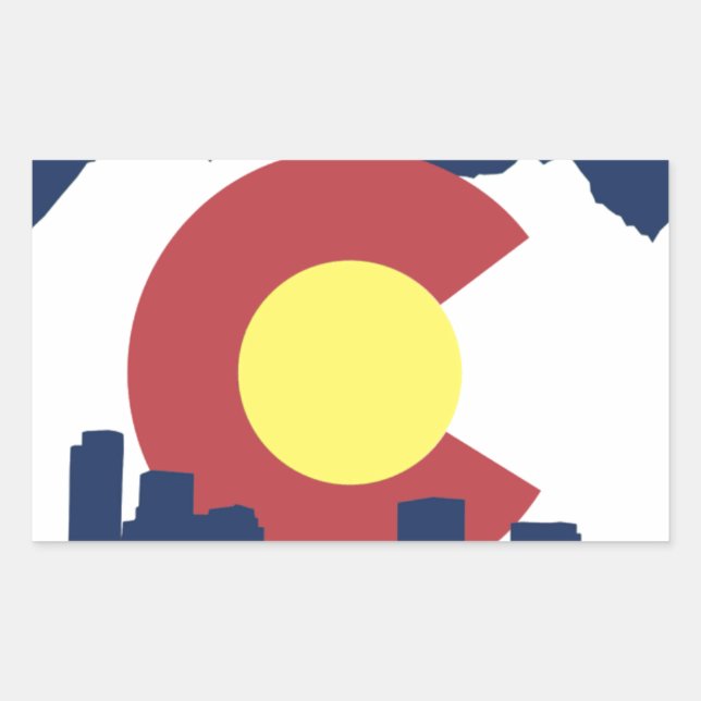 Colorado Rectangular Sticker (Front)