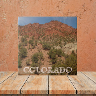 Colorado Red Rocks Landscape Ceramic Tile